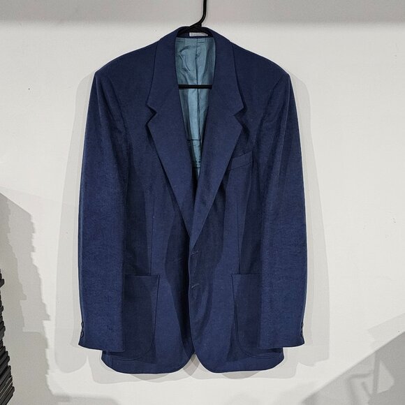 Henley Blue suede sports Blazer Blue satin interior 3 button up front - Picture 2 of 6